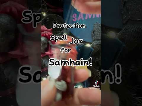 Spell Jar for Samhain! #witchtok #pagan #wicca #witch #witchcraft #samhain #witches #spells #witchy