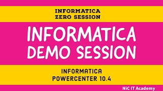Informatica Demo session | Informatica PowerCenter Tutorial demo session