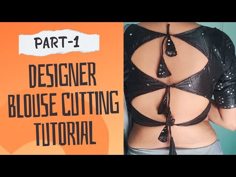 Designer Blouse Cutting Tutorial,part-1 | princesscut blouse cutting @Pooja's_Saree_Sensations