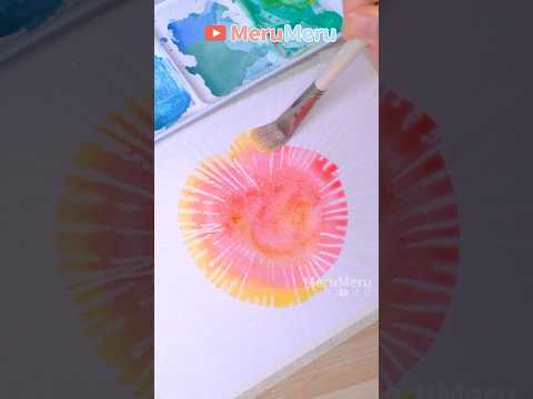 🌈watercolor painting #art #diy #shortvideo #satisfying #painting #tutorial #drawing #shorts