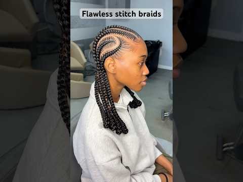 These are the PERFECT stitch braids #stitchbraids  #protectivestyles  #hairatyle  #braiding #braids