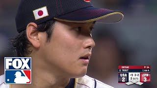 Shohei Ohtani vs. Mike Trout: Final At Bat in the USA vs. Japan 2023 WBC Championship