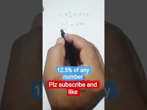 Quick Trick to Find 12.5% of Any Number in Seconds!  #mathsshorts #12Point5Percent  #PercentageTrick