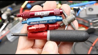 Lisle Valve Core Torque Tool: 4 inch-pounds of valve core precision. Park Tools, Stan's, and Cheap!