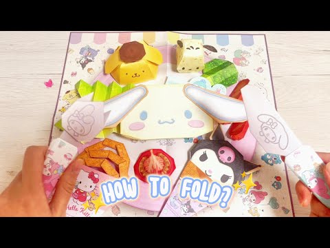 Sanrio Paper Folding Vlog, Chill and Fold with me 　サンリオ　折り紙