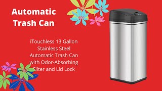 Automatic Trash Can | iTouchless 13 Gallon Stainless Steel Dustbin | Review 2021