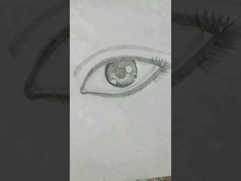 Realistic eye Drawing | How to draw eye sketch #shorts #trending