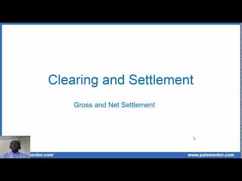 Payments systems  - Gross and Net Settlement