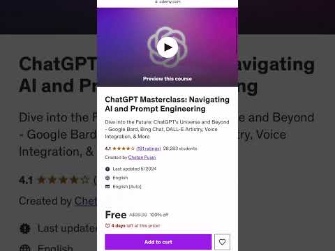 ChatGPT Paid Course for FREE !! ft Freebies Global