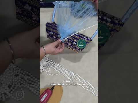travel basket for Laddu gopal #diy #krishna #laddugopal