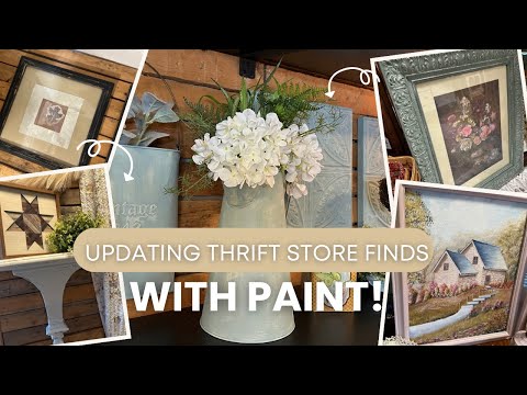 Updating Thrift Store Finds with Paint