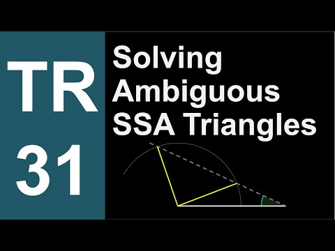 TR-31: Solving SSA Triangles (Trigonometry series by Dennis F. Davis)