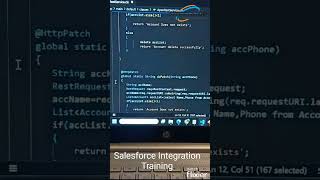 Salesforce Integration (Apex Webservice Training)  #salesforce #shorts #integration #sfdc #restapis
