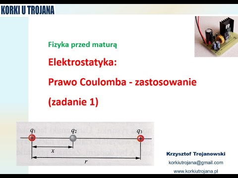 Elektrostatyka (Prawo Coulomba) - zadanie 1