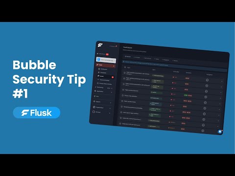 Bubble Security Tip #1 - Assign a Temporary Password Security Issue | Flusk