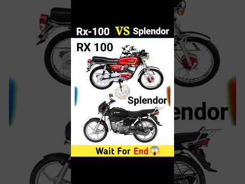 Rx-100 Vs Splendor | Full Comparison || #shorts #bike #splendor #rx100 #adventure