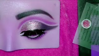 Glitter eye makeup tutorial for beginners 