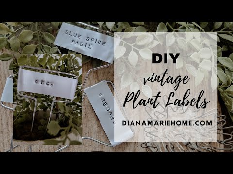 How to Make the Best Vintage DIY Plant Label Markers (Easy step by step tutorial)