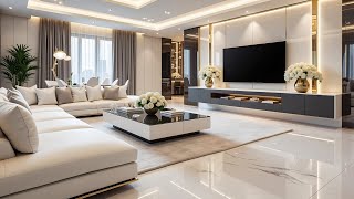 Luxury Modern Home Interior Design Trends 2025 | Living Room Decorating Ideas & TV Wall Unit Designs
