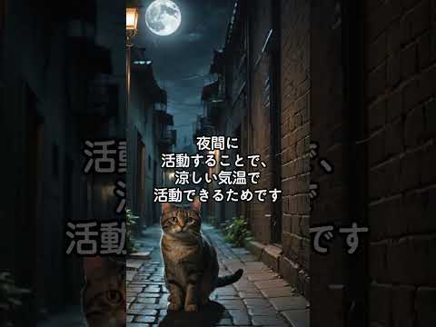 猫が夜行性の理由と習性5選  #猫 #不思議 #5選 #雑学知識 #豆知識 #夜行性　VOICEVOX:青山龍星