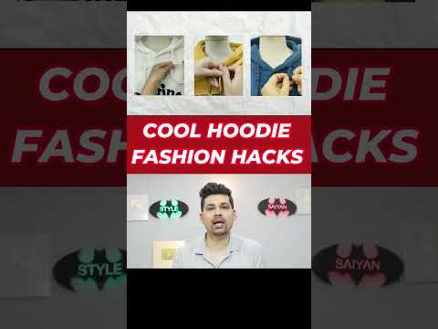 Hacks To Convert Old Hoodie To New And SUPER Stylish #shortsvideo #fashiontrends #grooming