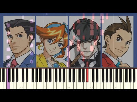 【ピアノ】Pursuit ~ Keep Pressing On [逆転裁判5]『piano synthesia』
