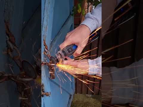 Making Sparks Fly: Removing a broken lock with a @DremelUK 8260 #Shorts #misfitmaker