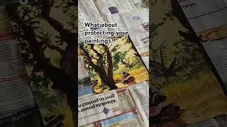 Protect your painting with varnish. It keeps colors vibrant & shields from dust & UV damage #arttips
