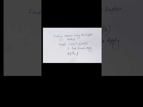 Watch the complete playlist of Duplex Method of squaring in Vedic Maths | How to find a square? ....