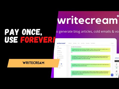 Writecream: AI Copywriting for Emails, Blogs & Cold Outreach ✍️🤖 | AppSumo Deal