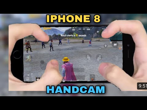 Pubg mobile test on iphone 8 ( hand cam )#IBADBacha