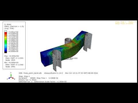 Three point bend AL tube