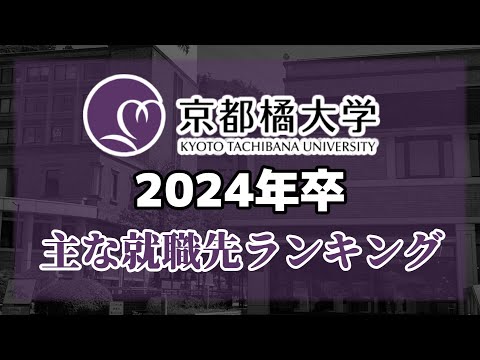 京都橘大学（京橘大）就職先ランキング【2024年卒】