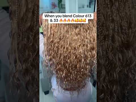 Hair Expression Blend 613 & 33 #hairinspo #colourblend #hairextensions #expressionhair #braids
