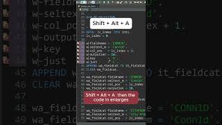 ABAP in Eclipse - Change entire Code Blocks with Shortcut #eclipse #abap #blockchange