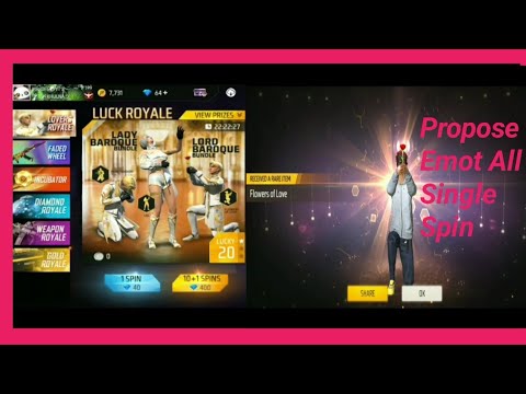 Propose Emot Spin Just 640 Dimond!😍😍