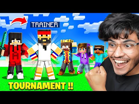 I Hired a Pro Trainer to Win Minecraft Tournament !