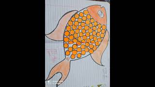 2nd Class project #Varnamala in Fish #Hindi.