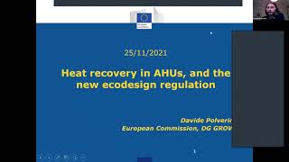 November 25, 2021 | Heat recovery in AHUs, and the new ecodesign regulation forum