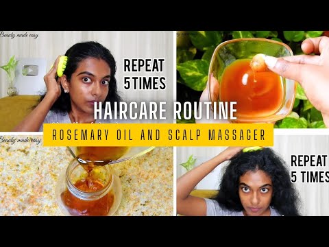 How to Use Rosemary Oil & Scalp Massager for Faster Hair Growth