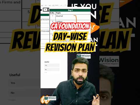 4 days MOST POWERFUL REVISION STRATEGY#cafoundation #accounting #iwision #caexams #icai #preparation