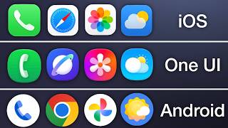 iOS 27 Beta vs One UI 8.5 vs Android 17 Beta Icons!