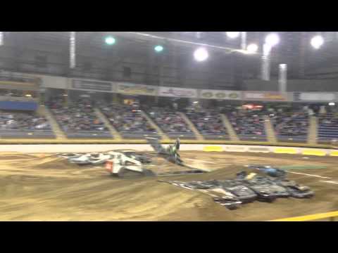 Heath Frisby Failed Snowmobile Backflip Attempt Crash Indoors On Dirt in Denver