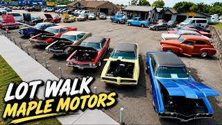 Classic Cars Maple Motors 7/27/26 Prices , Specs , American HotRods For Sale Deals Vintage Muscle