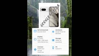 Google pixels 8 key specs#viral #shorts #shortsvideo #trending #pixel8 #camera #googlepixel8