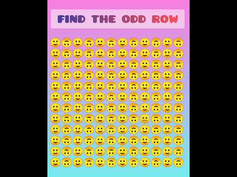🧐find the odd row 🤯 . in 5 seconds🔥#findtheodd#unicorntesting#shorts