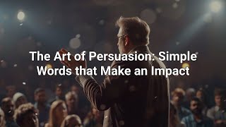The art of persuasion simple words that make an impact