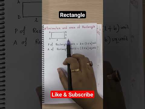 Perimeter & Area Of Rectangle #geometry #viral #shorts #mathematics #math