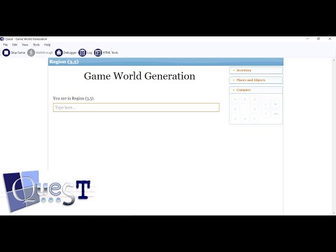 Game World Generation in Quest | Place Player in Random Region