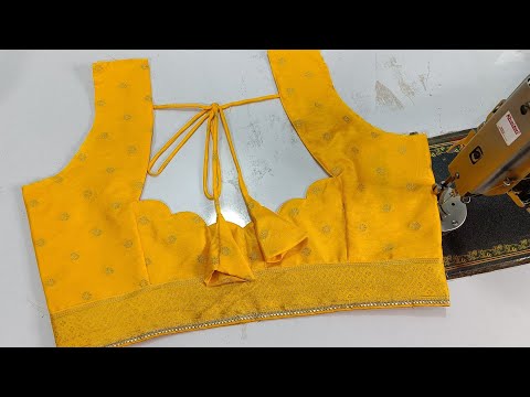 Simple and Easy blouse back neck design ,| New blouse designs 2024@Pooja's_Saree_Sensations